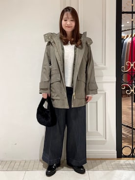 「アイテム（ブルゾン）」を使った、DRESSTERIORさん（レディース・156cm）の秋コーディネート