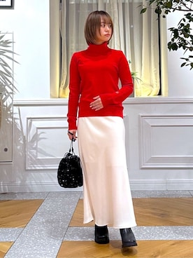 「アイテム（ニット/セーター）」を使った、DRESSTERIORさん（レディース・145cm）の冬コーディネート