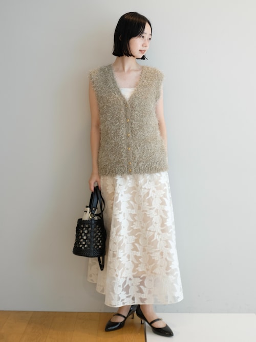 ボタニカルジャカードスカート／ドレステリア（DRESSTERIOR） DRESSTERIOR｜ジャカードフレアスカート | Rakuten Fashion(楽天