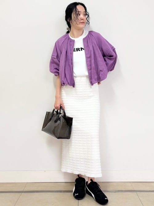 セール】【ウエストゴム/洗える】フリルジャージスカート（スカート