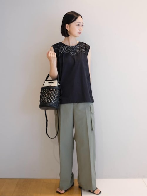 3WAY】メッシュ＆キャンバス バケツBAG（ハンドバッグ）｜DRESSTERIOR