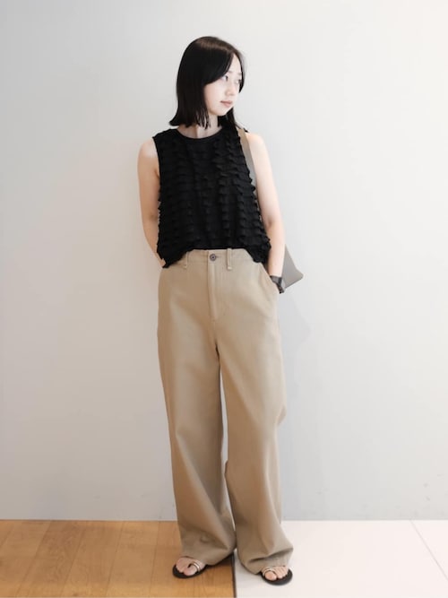 【新品未使用・タグ付き】ドレステリア　ヴィンテージワイドチノパンツ　36 DRESSTERIOR パンツ ヴィンテージワイドチノパンツ レディース