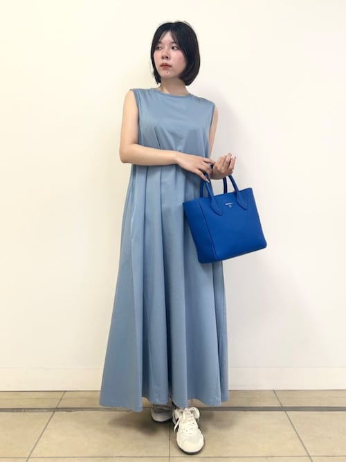 DRESSTERIOR ドレステリア 接触冷感アイスクリアコットンワンピース ポケットあり／接触冷感／抗菌防臭／消臭】アイスクリアコットン