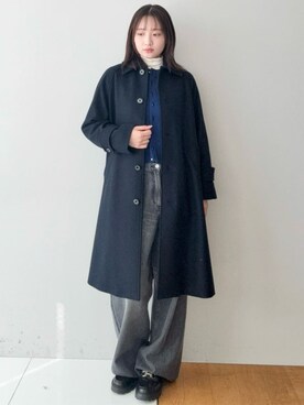 「アイテム（デニムパンツ）」を使った、DRESSTERIORさん（レディース・167cm）の冬コーディネート