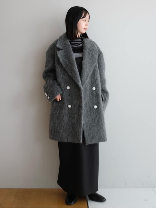 DRESSTERIOR（ドレステリア） モヘヤ混シャギーチェスターコート