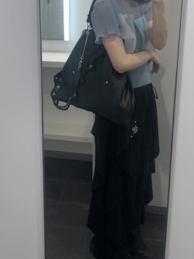 「FETICO（フェティコ）のアイテム」を使った、紺さん（レディース・165cm）の冬コーディネート