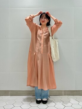 「メガネ女子」｜MIKIさん（レディース・152cm）の春コーディネート