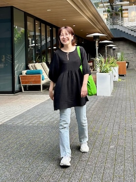 「メガネ女子」｜MIKIさん（レディース・152cm）の春コーディネート