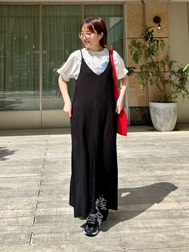 「メガネ女子」｜MIKIさん（レディース・152cm）の春コーディネート