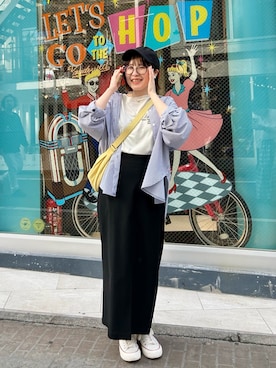 「メガネ女子」｜MIKIさん（レディース・152cm）の春コーディネート