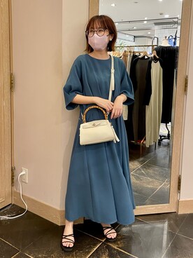 「メガネ女子」｜MIKIさん（レディース・152cm）の夏コーディネート