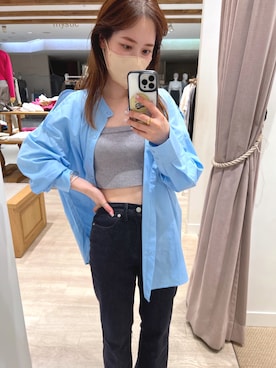 「アイテム（その他トップス）」を使った、たけかわ ななさん（レディース・162cm・20代）の春コーディネート