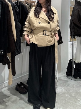 「RAY CASSIN（レイカズン）のアイテム（パンツ）」を使った、nanaさん（レディース・162cm）の秋コーディネート