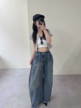 「mline（エムライン）のアイテム」を使った、nanaさん（レディース・162cm）の夏コーディネート