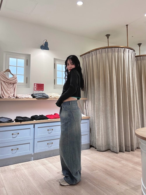 M-LINE ジーンズ デニム デニムパンツ 「mline」タックワイド