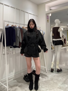 「RAY CASSIN（レイカズン）のアイテム（パンツ）」を使った、nanaさん（レディース・162cm）の秋コーディネート