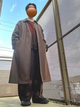 「ajouter flow（アジューテフロー）のアイテム」を使った、44oさん（メンズ・166cm）の冬コーディネート