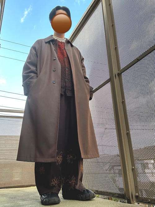 UNISEX》Prime-Over Wool Chambray Balmachan Coat/プライムオーバー