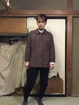 「abcd（ナシ）のアイテム（トップス）」を使った、わっきいさん（メンズ・172cm）の冬コーディネート