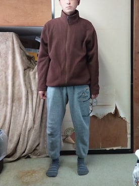 「しまむら（シマムラ）のアイテム（ニット/セーター）」を使った、BOKUWAKKIさん（メンズ・172cm）の春コーディネート