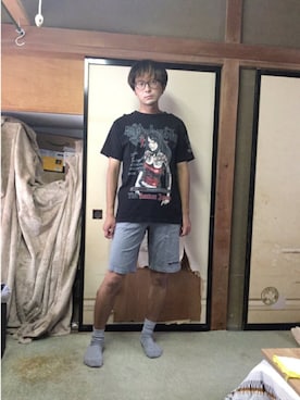 「abcd（ナシ）のアイテム（トップス）」を使った、わっきいさん（メンズ・172cm）の春コーディネート