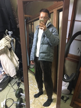 「アイテム（ダウンジャケット/コート）」を使った、わっきいさん（メンズ・172cm・30代）の秋コーディネート