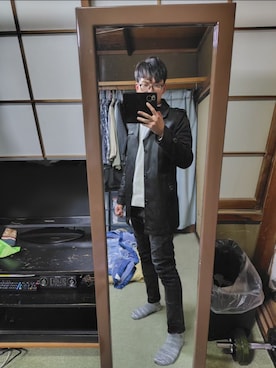 「abcd（ナシ）のアイテム（ジャケット/アウター）」を使った、わっきいさん（メンズ・172cm）の春コーディネート