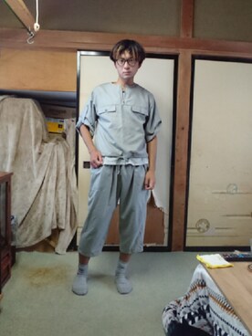 「abcd（ナシ）のアイテム（トップス）」を使った、わっきいさん（メンズ・172cm）の夏コーディネート