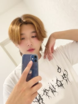 「GU（ジーユー）のアイテム（Tシャツ/カットソー）」を使った、佑さん（メンズ・181cm）の夏コーディネート