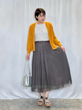 「DRESKIP（ドレスキップ）のアイテム」を使った、ネリさん（骨格ナチュラル・レディース・162cm）の春コーディネート