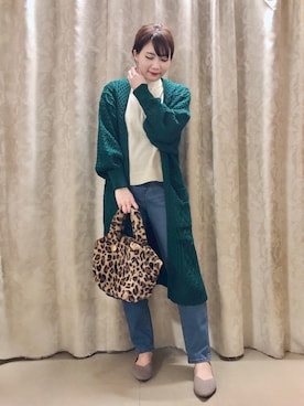 「テーパードデニム」｜ネリさん（レディース・162cm）の秋コーディネート