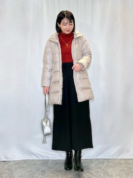 「DRESKIP（ドレスキップ）のアイテム（パンツ）」を使った、ネリさん（骨格ナチュラル・レディース・162cm）の冬コーディネート