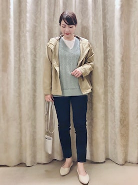 「セットアイテム」｜「アイテム（ブルゾン）」を使った、ネリさん（レディース・162cm）の春コーディネート