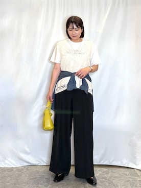 「SHOO・LA・RUE（シューラルー）のアイテム（その他パンツ）」を使った、ネリさん（レディース・163cm）の秋コーディネート