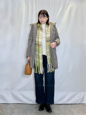 「DRESKIP（ドレスキップ）のアイテム」を使った、ネリさん（レディース・162cm）の冬コーディネート