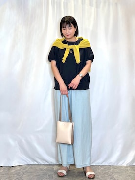 「SHOO・LA・RUE（シューラルー）のアイテム（ネックレス）」を使った、ネリさん（レディース・162cm）の春コーディネート