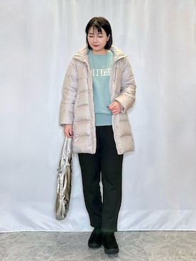 「マイベストコーデ2024」｜「アイテム（ダウンジャケット/コート）」を使った、ネリさん（レディース・162cm）の冬コーディネート