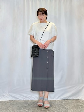「DRESKIP（ドレスキップ）のアイテム」を使った、ネリさん（骨格ナチュラル・レディース・162cm）の春コーディネート