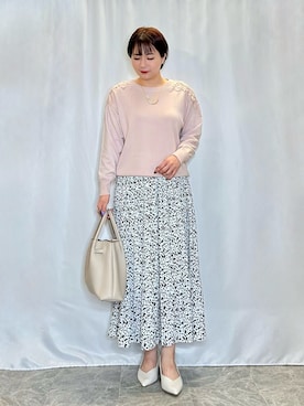 「DRESKIP（ドレスキップ）のアイテム」を使った、ネリさん（骨格ナチュラル・レディース・162cm）の春コーディネート