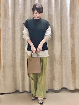 「ピスタチオ」｜「アイテム（パンプス）」を使った、ネリさん（レディース・162cm）の夏コーディネート