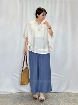 「DRESKIP（ドレスキップ）のアイテム」を使った、ネリさん（骨格ナチュラル・レディース・162cm）の春コーディネート