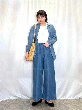 「HusHusH（ハッシュアッシュ）のアイテム」を使った、ネリさん（レディース・162cm）の春コーディネート