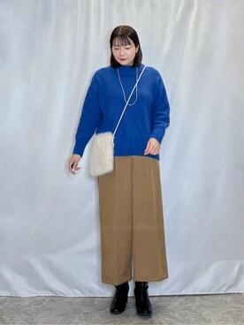 「DRESKIP（ドレスキップ）のアイテム」を使った、ネリさん（レディース・162cm）の冬コーディネート