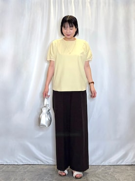 「DRESSTERIOR（ドレステリア）のアイテム」を使った、ネリさん（レディース・162cm）の春コーディネート