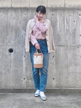 「ワッフル」｜「アイテム（その他シューズ）」を使った、ネリさん（レディース・162cm）の春コーディネート