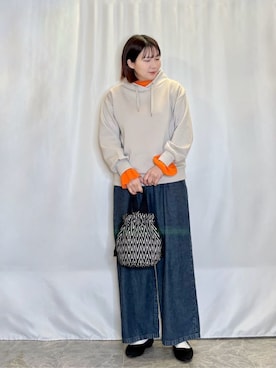 「Airpapel（エアパペル）のアイテム」を使った、ネリさん（レディース・162cm）の冬コーディネート