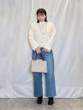 「DRESKIP（ドレスキップ）のアイテム」を使った、ネリさん（レディース・162cm）の冬コーディネート