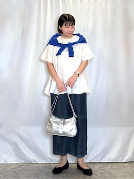 「HusHusH（ハッシュアッシュ）のアイテム」を使った、ネリさん（レディース・162cm）の春コーディネート