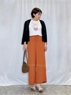 「Miffy（ ミッフィー）のアイテム」を使った、ネリさん（レディース・162cm）の夏コーディネート