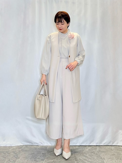 セール】【S-3L/洗える/セレモニー】さらり軽やか スタンドカラー